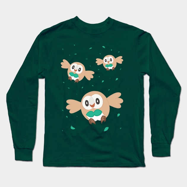 Windy Owlets Long Sleeve T-Shirt by Clarmeleon